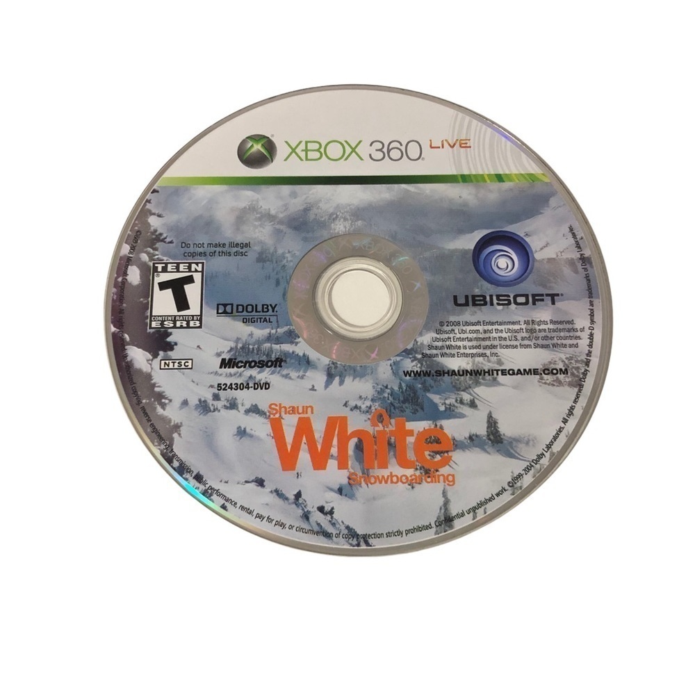Xbox 360 Shaun White Snowboarding Game - Disc Only